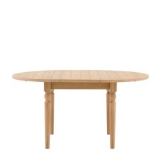 Gallery Direct Eton Round Extending Dining Table in Natural Gallery Direct Eton Round Extending Dining Table in Natural