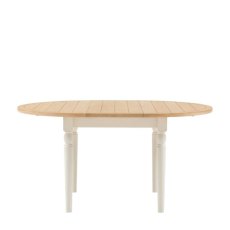 Gallery Direct Eton Round Extending Dining Table in White