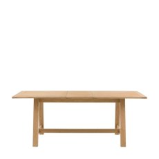 Gallery Direct Eton Trestle Extending Dining Table in Natural Gallery Direct Eton Trestle Extending Dining Table in Natural