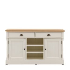 Gallery Direct Eton 2 Door 2 Drawer Sideboard in White