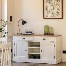 Gallery Direct Eton 2 Door 2 Drawer Sideboard in White