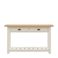 Gallery Direct Eton 2 Drawer Console Table in White