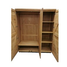Fusion Oak Triple Wardrobe