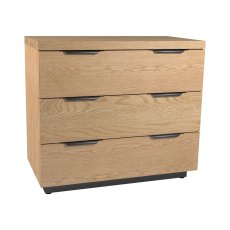 Fusion Oak 3 Drawer Chest Fusion Oak 3 Drawer Chest