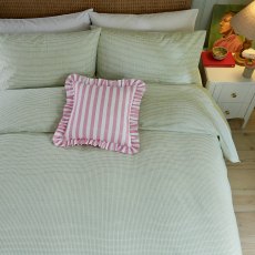 Helena Springfield Gingham Print Green Duvet Cover Set