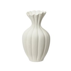 Kaemingk Off White Scalloped Vase Kaemingk Off White Scalloped Vase