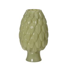 Kaemingk Green Milky Glass Vase