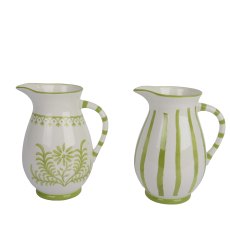 Kaemingk Green Glazed Floral Vase