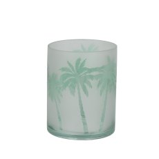 Kaemingk Palm Tree Hurricane Vase