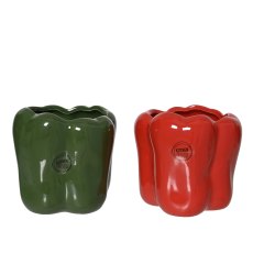 Kaemingk Pepper Glazed Plant Pot
