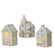 Kaemingk Patterned House Tea Light Holder