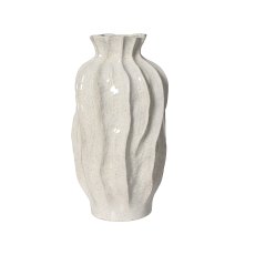 Kaemingk Off White Textured Vase