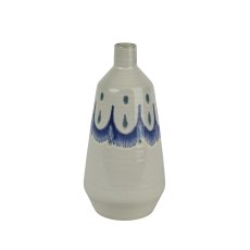 Kaemingk Blue and White Terracotta Vase