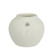 Kaemingk White Sand Rounded Vase