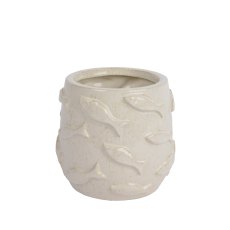 Kaemingk Fishes Glazed Planter