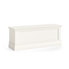 Burgundy Off White Blanket Box