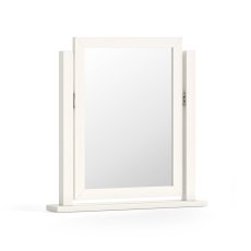 Burgundy Off White Vanity Mirror