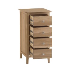 Coastal 4 Drawer Narrow Chest