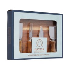 Artesa Cheese Board Serving Set Acacia Wood