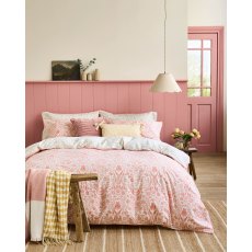 Laura Ashley Ashstead Damask Duvet Set Coral