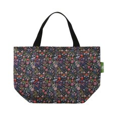 Eco Chic Ditsy Black Insulated Foldable Lunch Bag