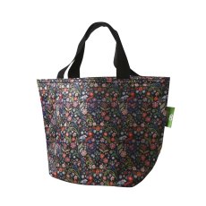 Eco Chic Ditsy Black Insulated Foldable Lunch Bag