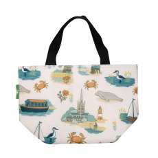 Eco Chic Norfolk Beige Insulated Foldable Lunch Bag