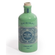 McGowan Rutherford Cambridge Blue Ceramic Gin Bottle Stem Vase McGowan Rutherford Cambridge Blue Ceramic Gin Bottle Stem Vase