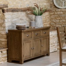 Gallery Direct Hardwick 3 Door 3 Drawer Sideboard Gallery Direct Hardwick 3 Door 3 Drawer Sideboard