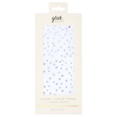 Glick Foil Flecks White Tissue Paper Glick Foil Flecks White Tissue Paper