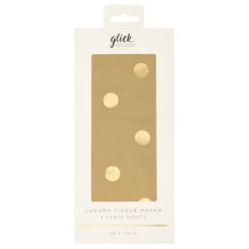 Glick Foil Dots Gold Tissue Paper