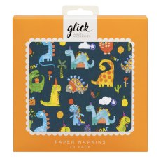 Glick Dinoroar Paper Napkins 20pk Glick Dinoroar Paper Napkins 20pk