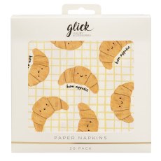 Glick Croissants Paper Napkins 20pk