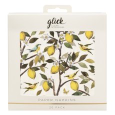 Glick Lemon Orchard Paper Napkins 20pk