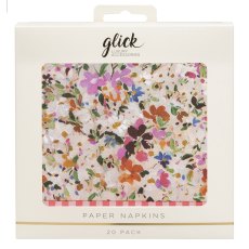 Glick Floral Confetti Paper Napkins 20pk