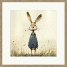 Artko Stick Leg Rabbit Framed Print