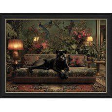 Artko Lounging Panther Framed Print Artko Lounging Panther Framed Print
