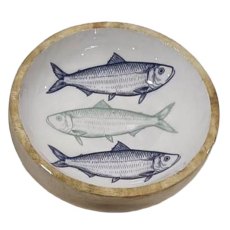 Candlelight Sardines Fish Mango Bowl White