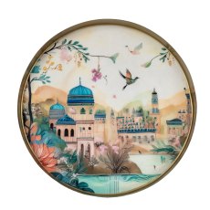 Candlelight The Silk Road Jhangye Metal Tray