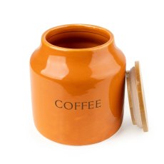Candlelight Tomato Coffee Storage Jar with Bamboo Lid