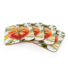 Candlelight Tomato Set of 4 Coasters Candlelight Tomato Set of 4 Coasters