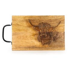 Candlelight Highland Cow Chopping Board