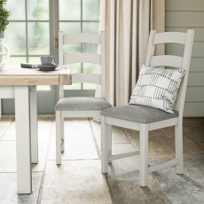 Thornham Ladder Back Dining Chair in Grey