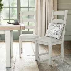 Thornham Ladder Back Dining Chair in Beige Thornham Ladder Back Dining Chair in Beige