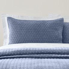 Bianca Attica Velvet Blue Pillowsham Pair Bianca Attica Velvet Blue Pillowsham Pair