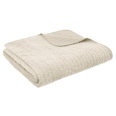 Bianca Attica Velvet Natural Bedspread Bianca Attica Velvet Natural Bedspread