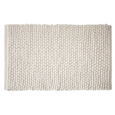 Bianca Aspen Bobble White Bath Mat Bianca Aspen Bobble White Bath Mat