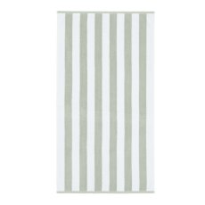 Bianca Reversible Stripe Sage Towels Bianca Reversible Stripe Sage Towels