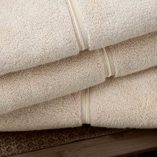 Bianca Satin Stitch Zero Twist Natural Towels Bianca Satin Stitch Zero Twist Natural Towels