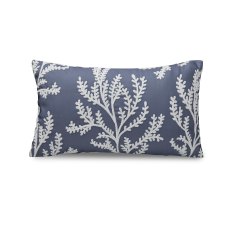 Catherine Lansfield Coral Leaf Lansfield Blue Filled Cushion